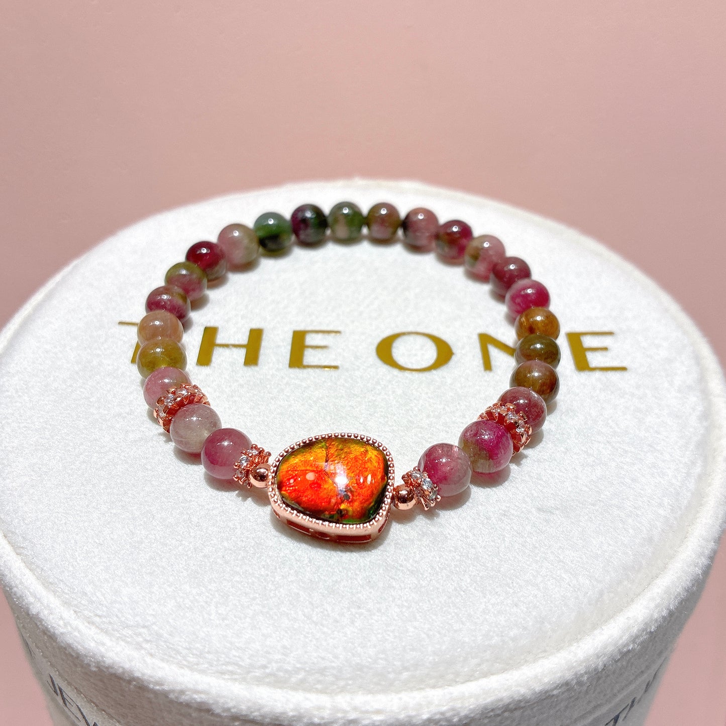 精品*西瓜碧璽 x 斑彩石