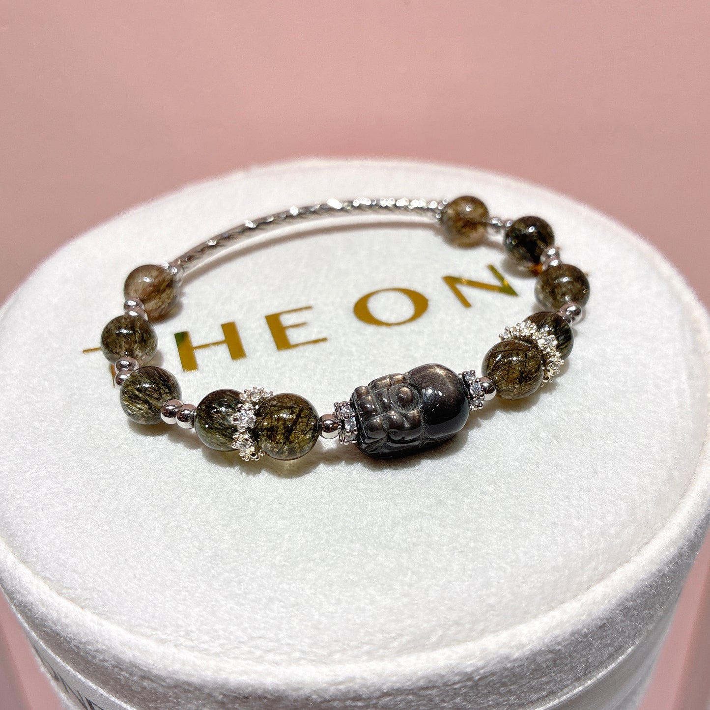 精品*綠碧髮 x 黑金太陽石貔貅