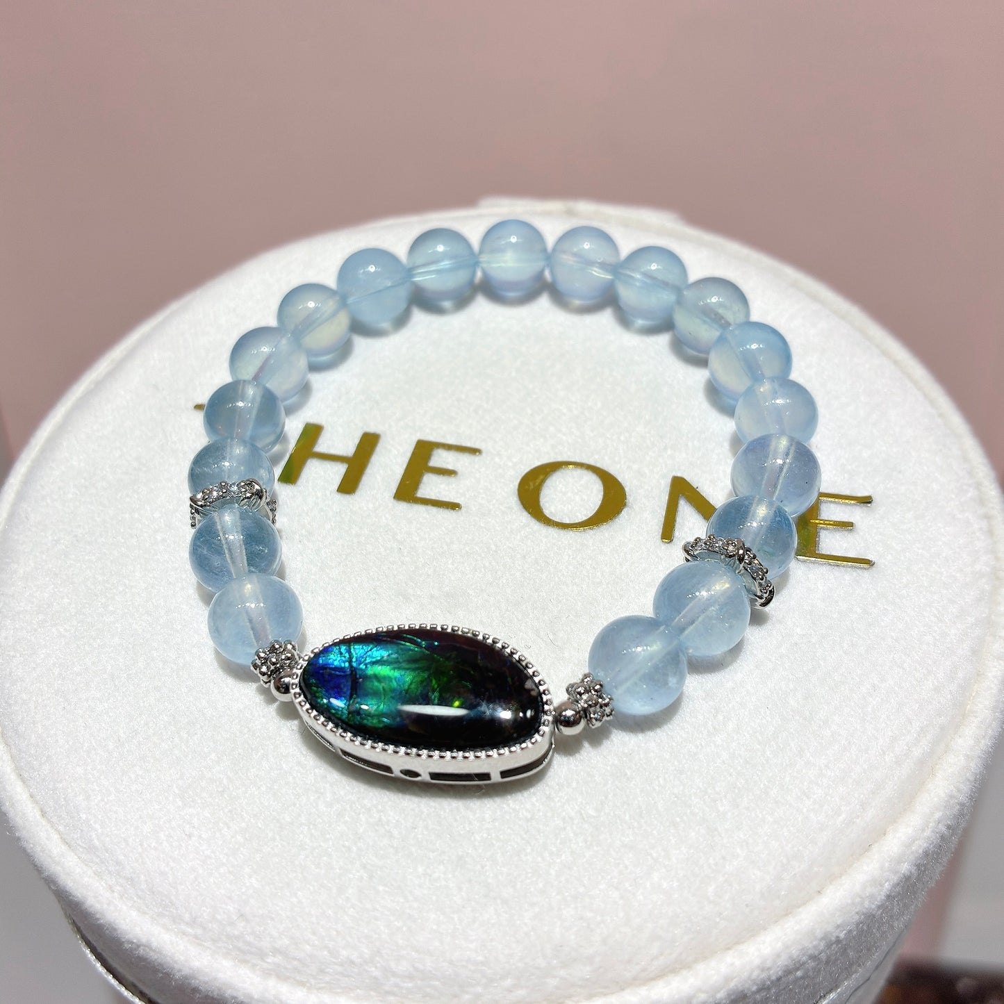精品*海藍寶 x 斑彩石