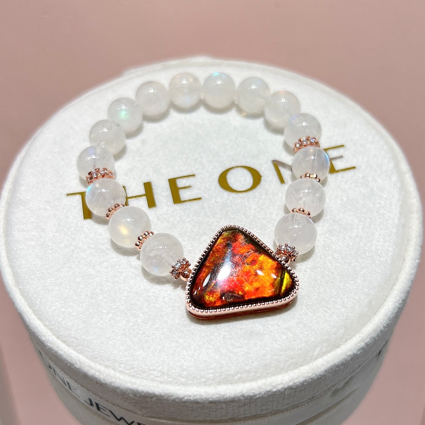 精品*馬島月亮石 x 斑彩石