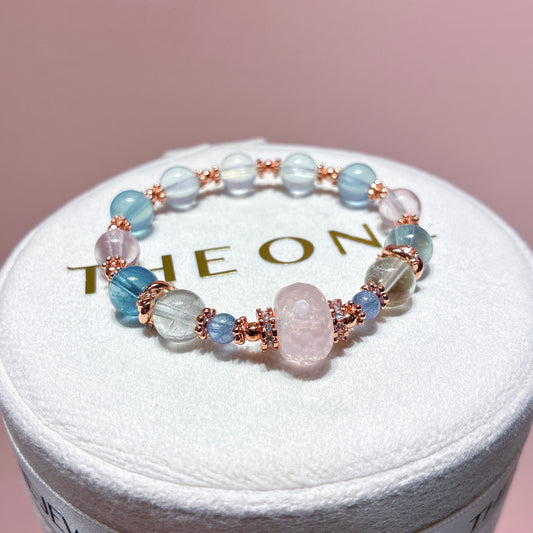 精品*冰種摩根石 x 粉晶