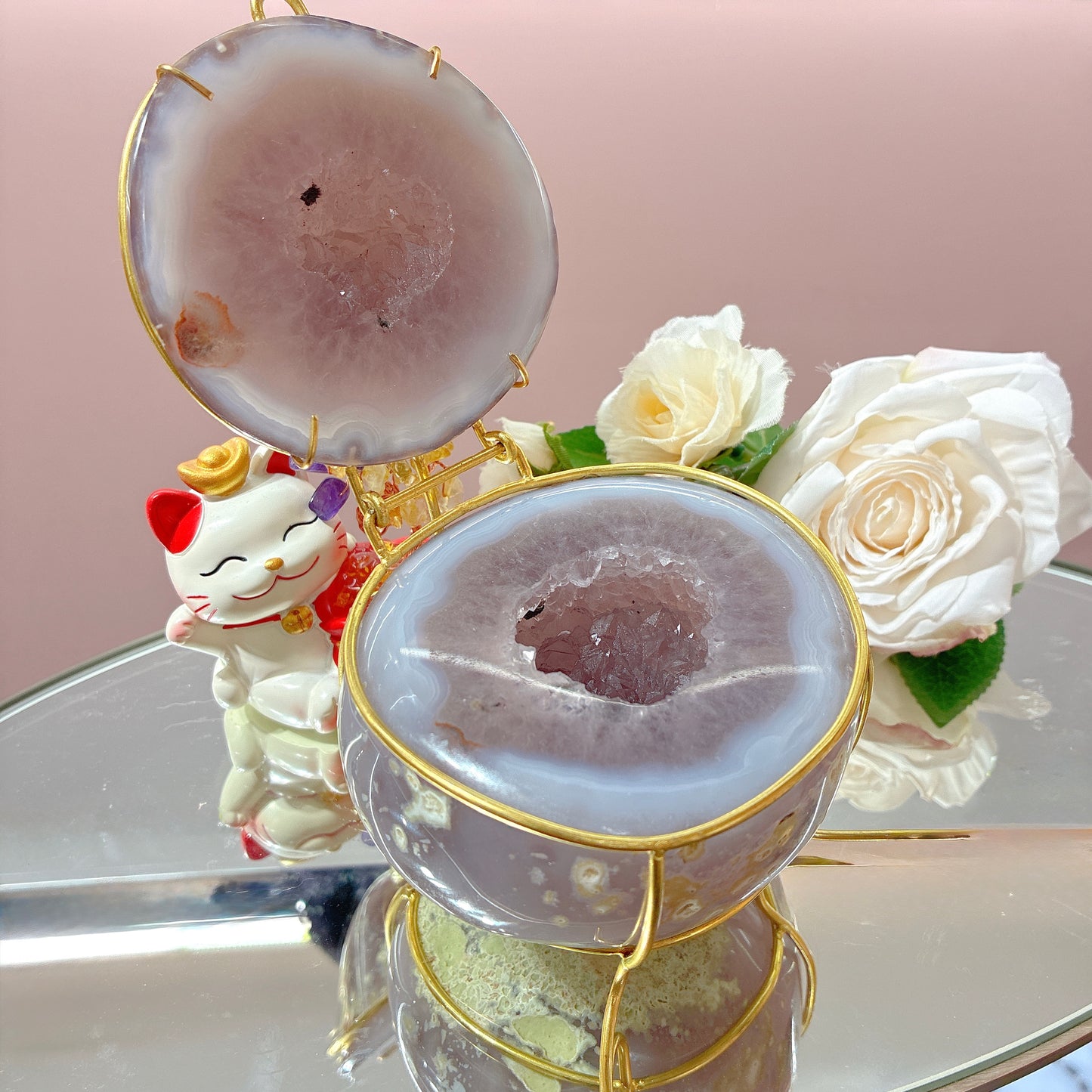 精品*紫瑪瑙聚寶盆