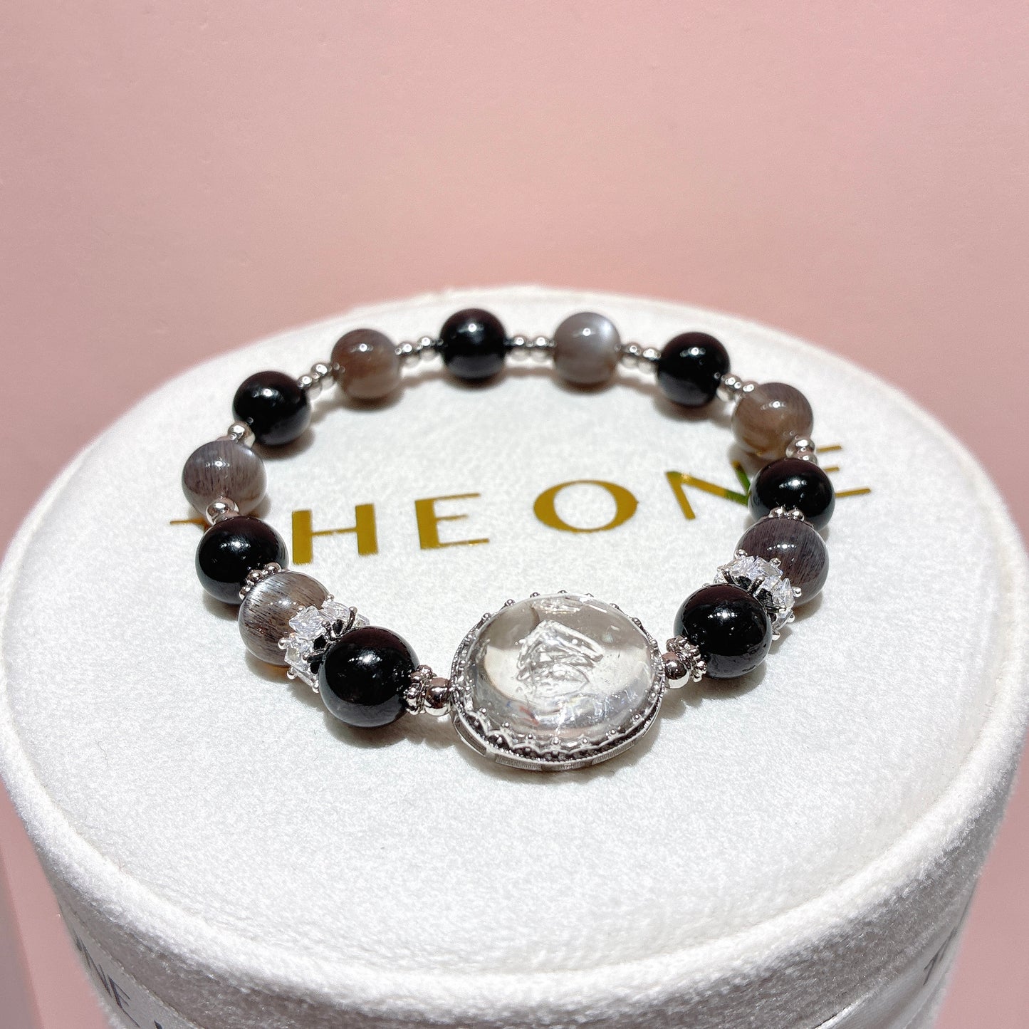 精品*黑金太陽石 x 水膽閃靈鑽