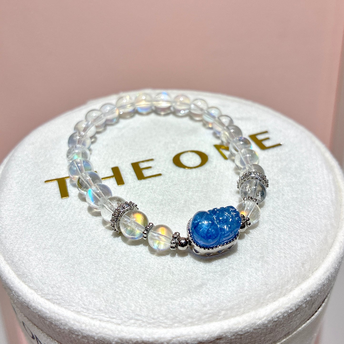 頂級*馬島月亮石 x 坦桑石貔貅