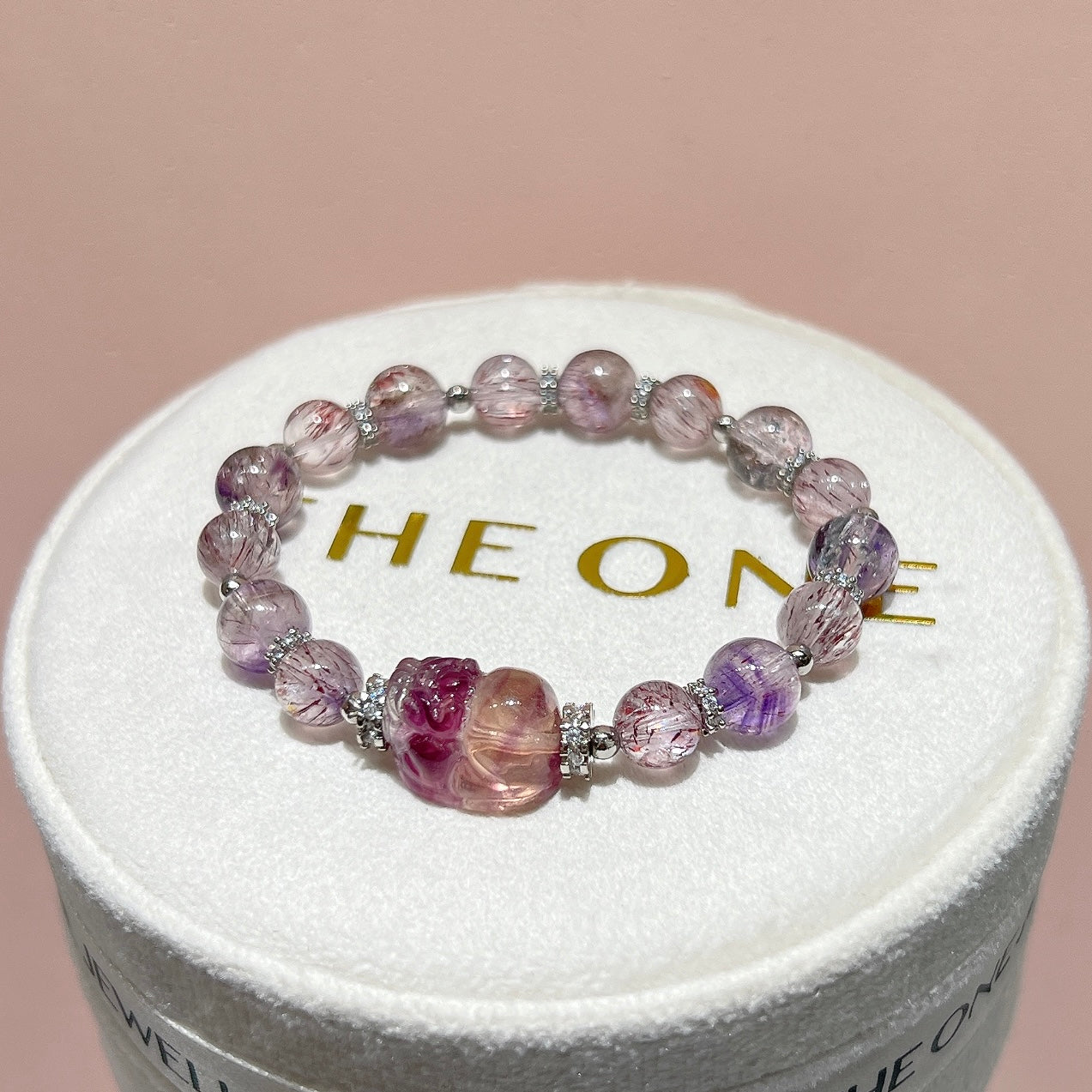 精品*紫超級七 x 螢石貔貅