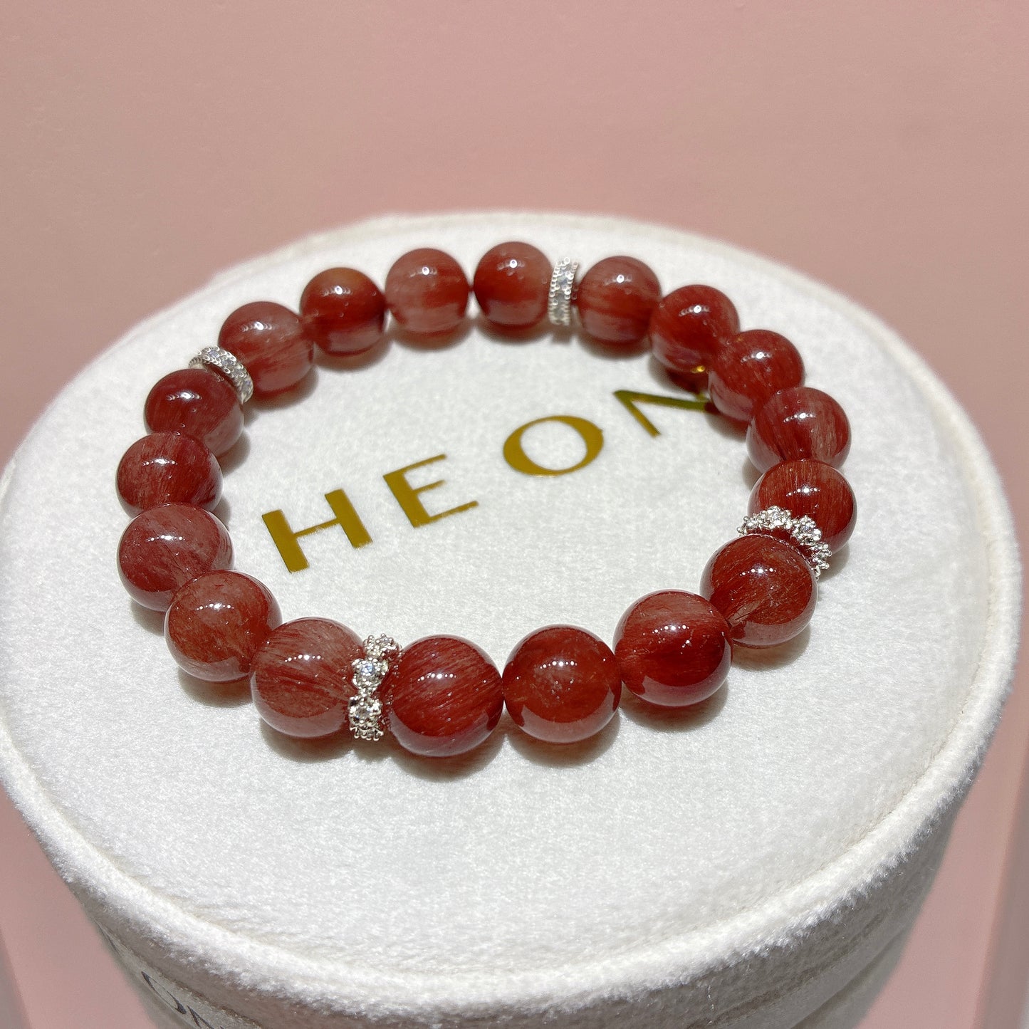 精品*巴西紅順髮晶 9.6mm