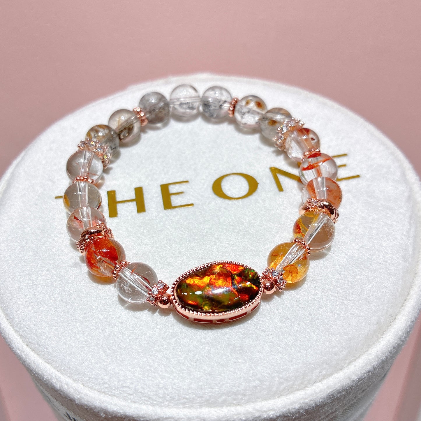 頂級* 膠花閃靈鑽 x 斑彩石