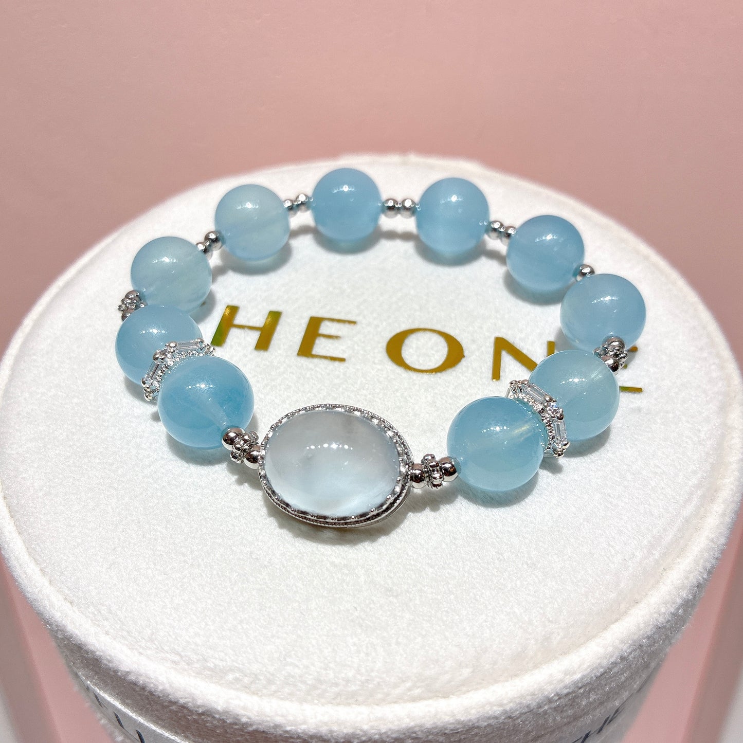 精品*海藍寶 x 灰藍兔毛