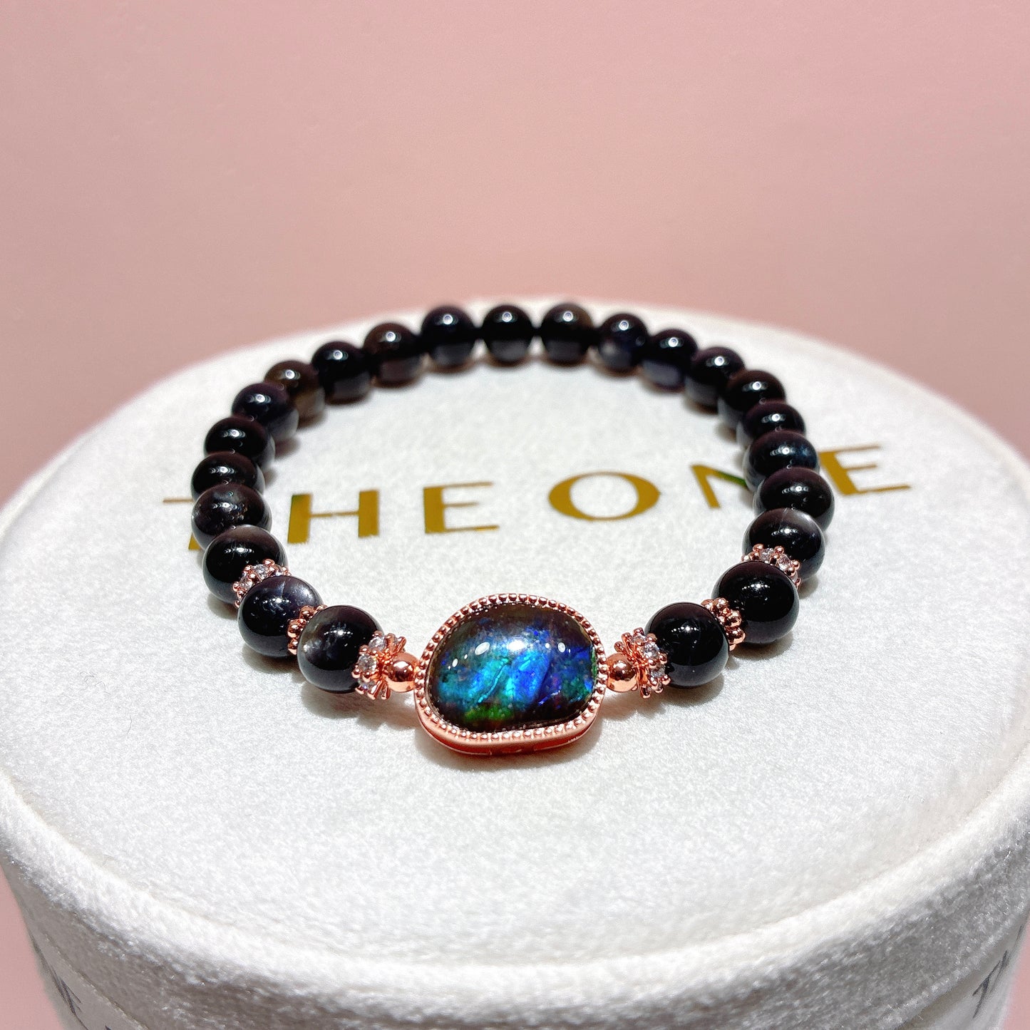 精品*星光堇青石 x 斑彩石