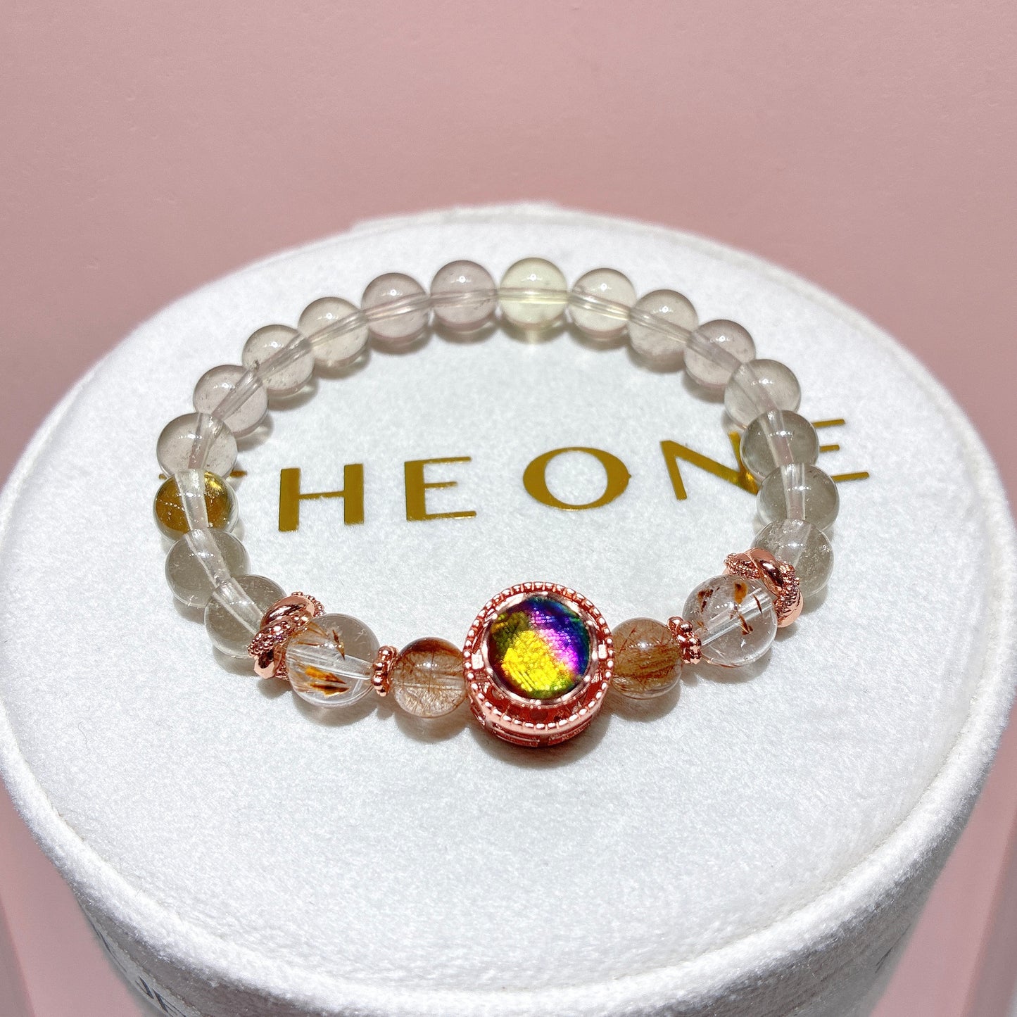 精品*紫煙黃隕石 x 瑞典天鐵