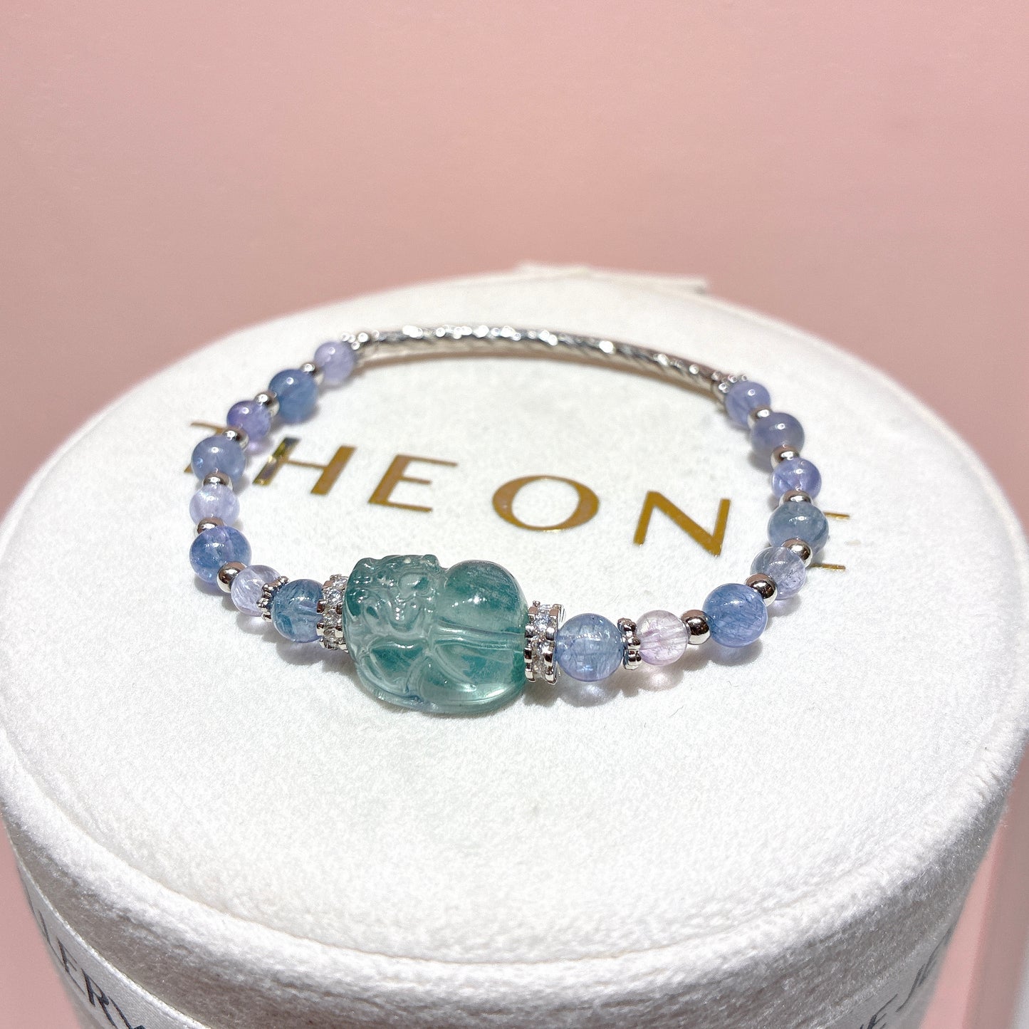 精品*坦桑石 x 螢石貔貅