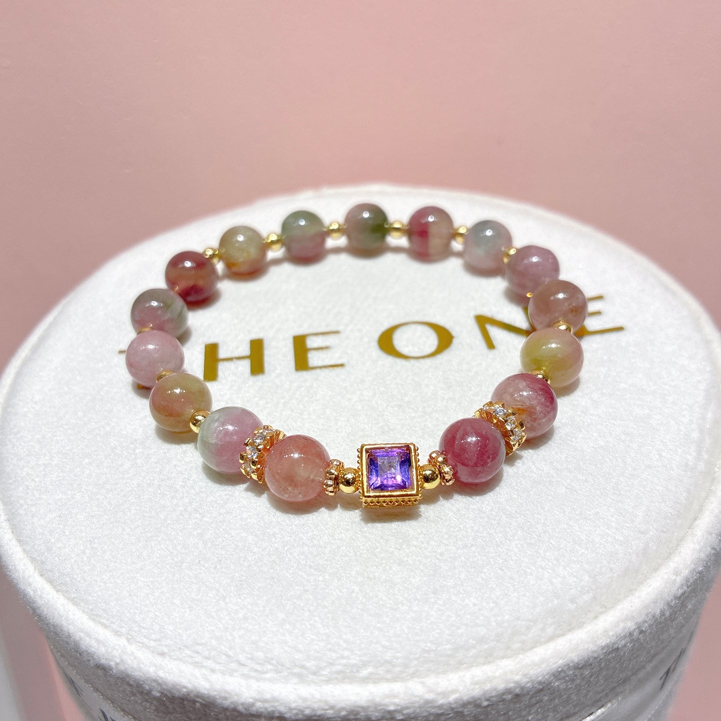 精品*西瓜碧璽 x 紫水晶