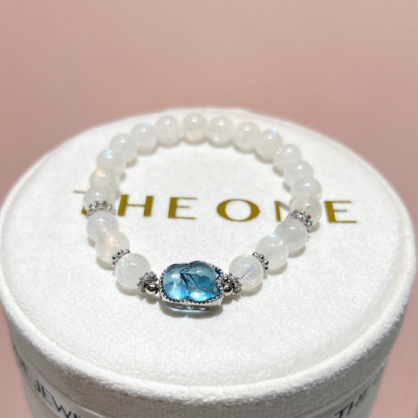 精品*馬島月亮石 x 海藍寶狐仙