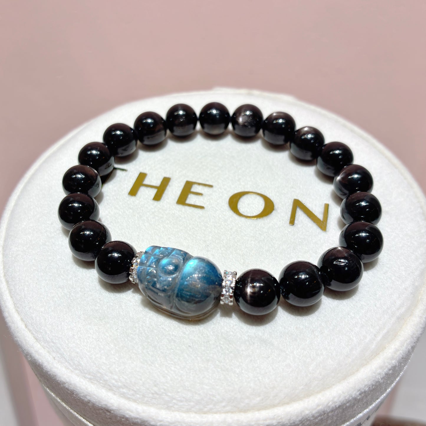 精品*金運石 x 拉長石貔貅