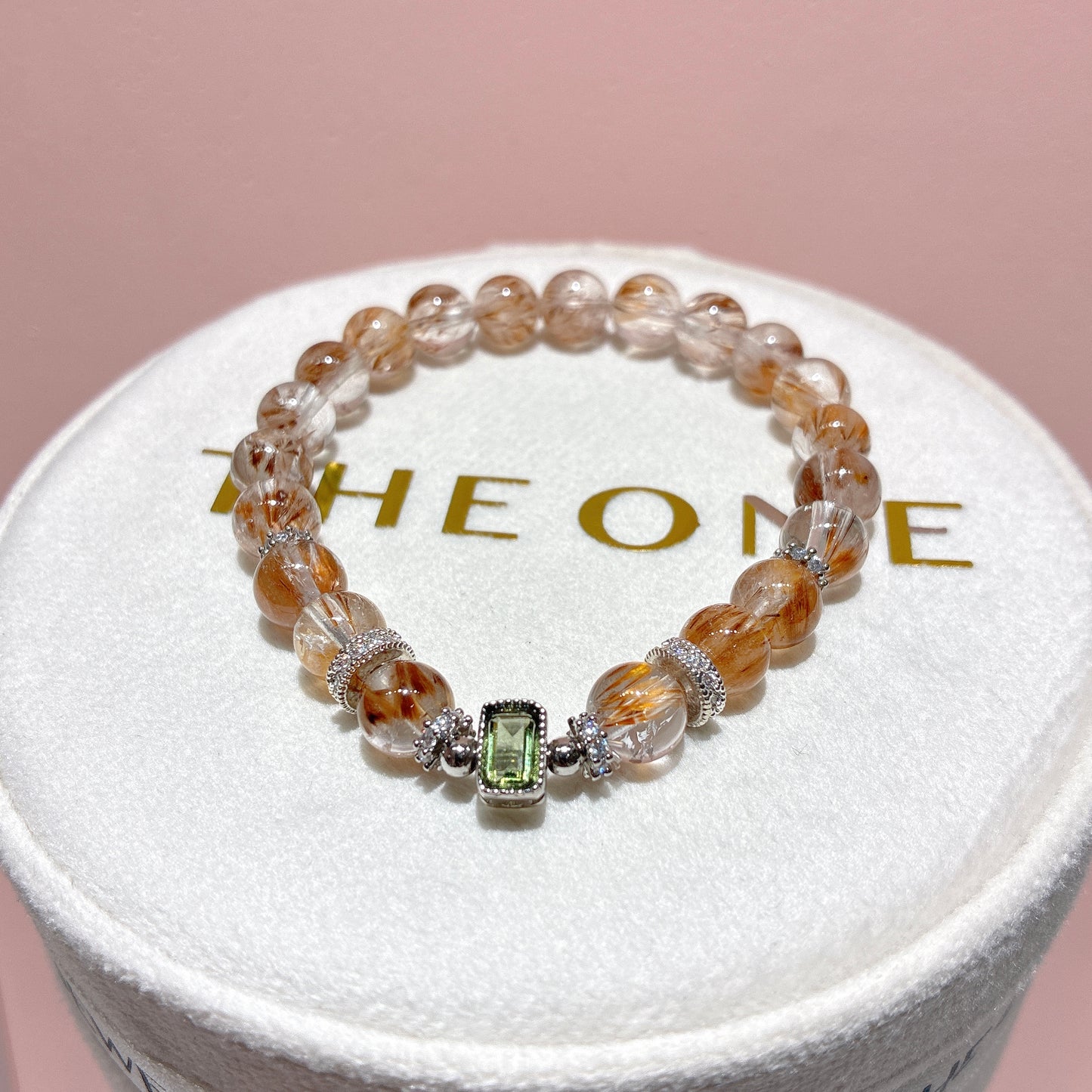 精品*羽毛鈦晶 x 綠隕石