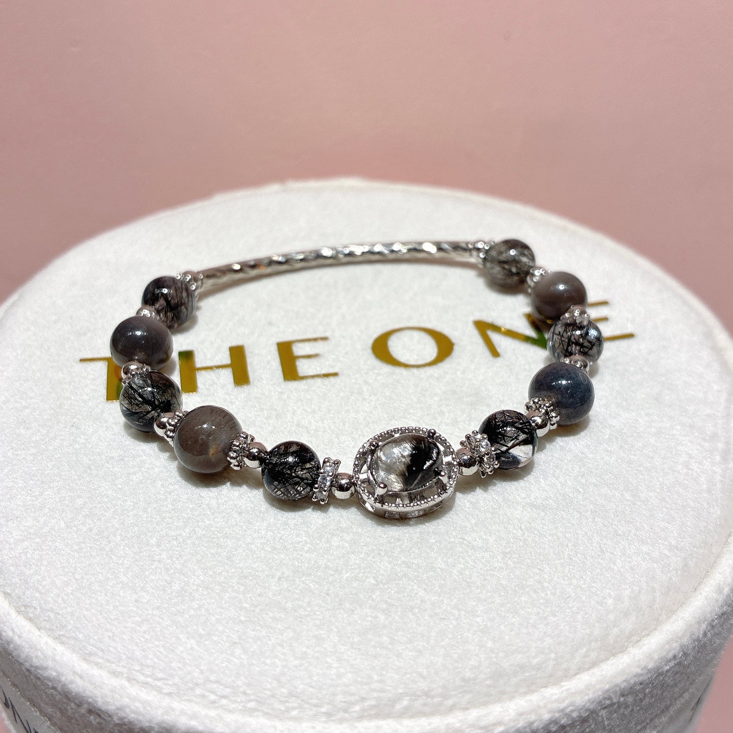 精品*黑髮晶 x 銀鈦晶