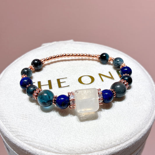 精品*魔鬼海藍寶 x 藍針石