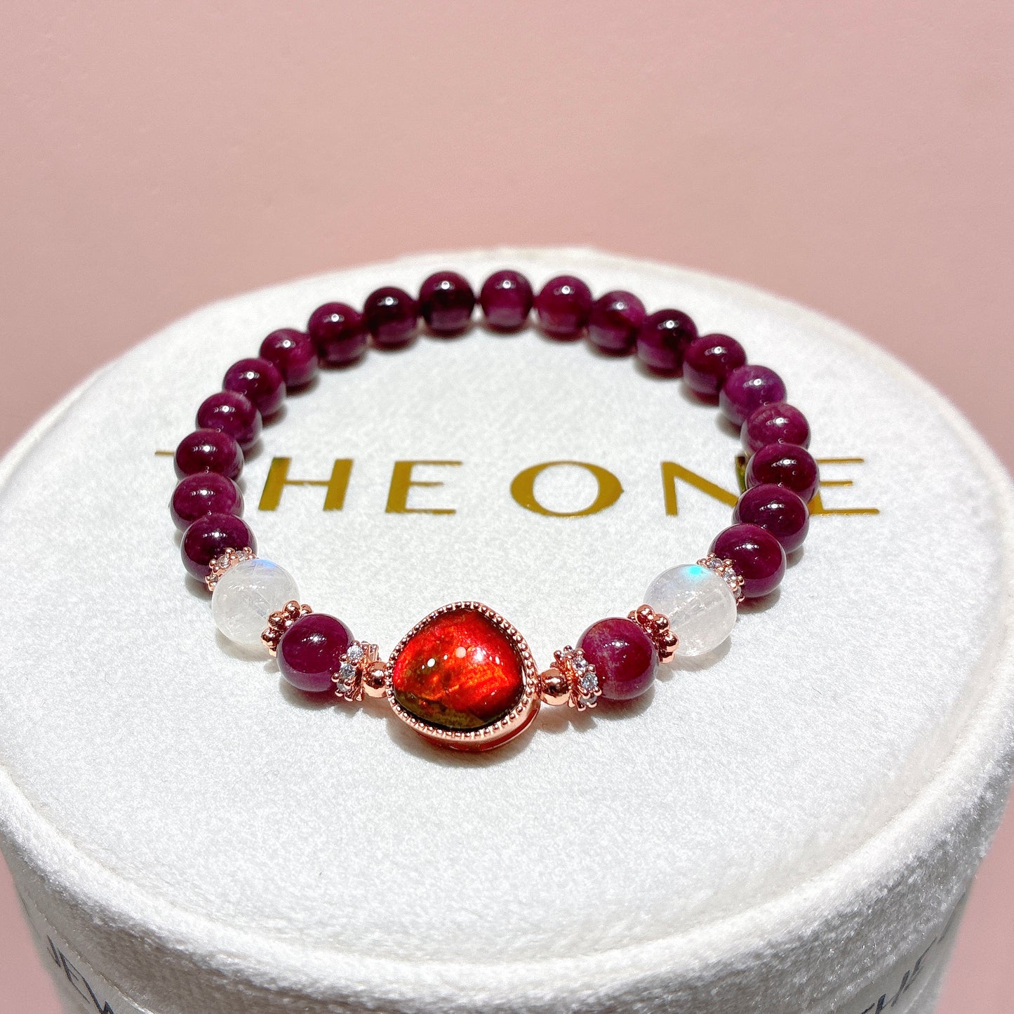 精品*紅碧璽 x 斑彩石