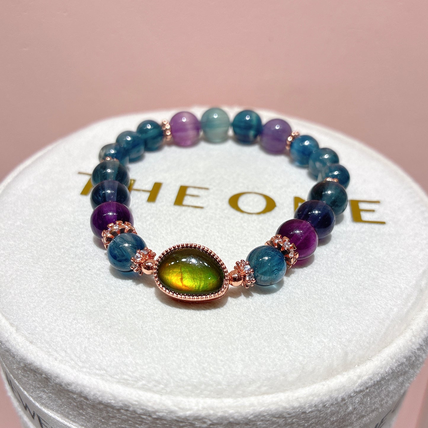 頂級*彩螢石 x 斑彩石