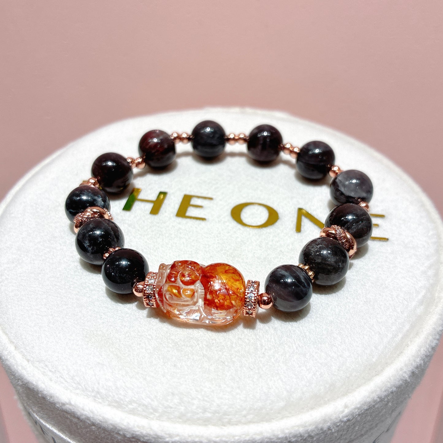 精品*黑星輝骨幹 x 錦鯉膠花貔貅