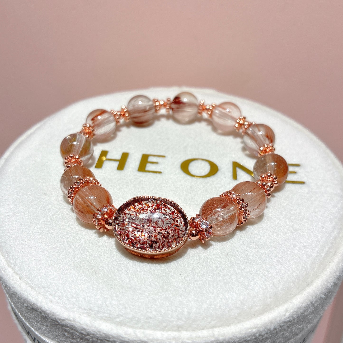 精品*粉橙兔毛 x 紅超級七