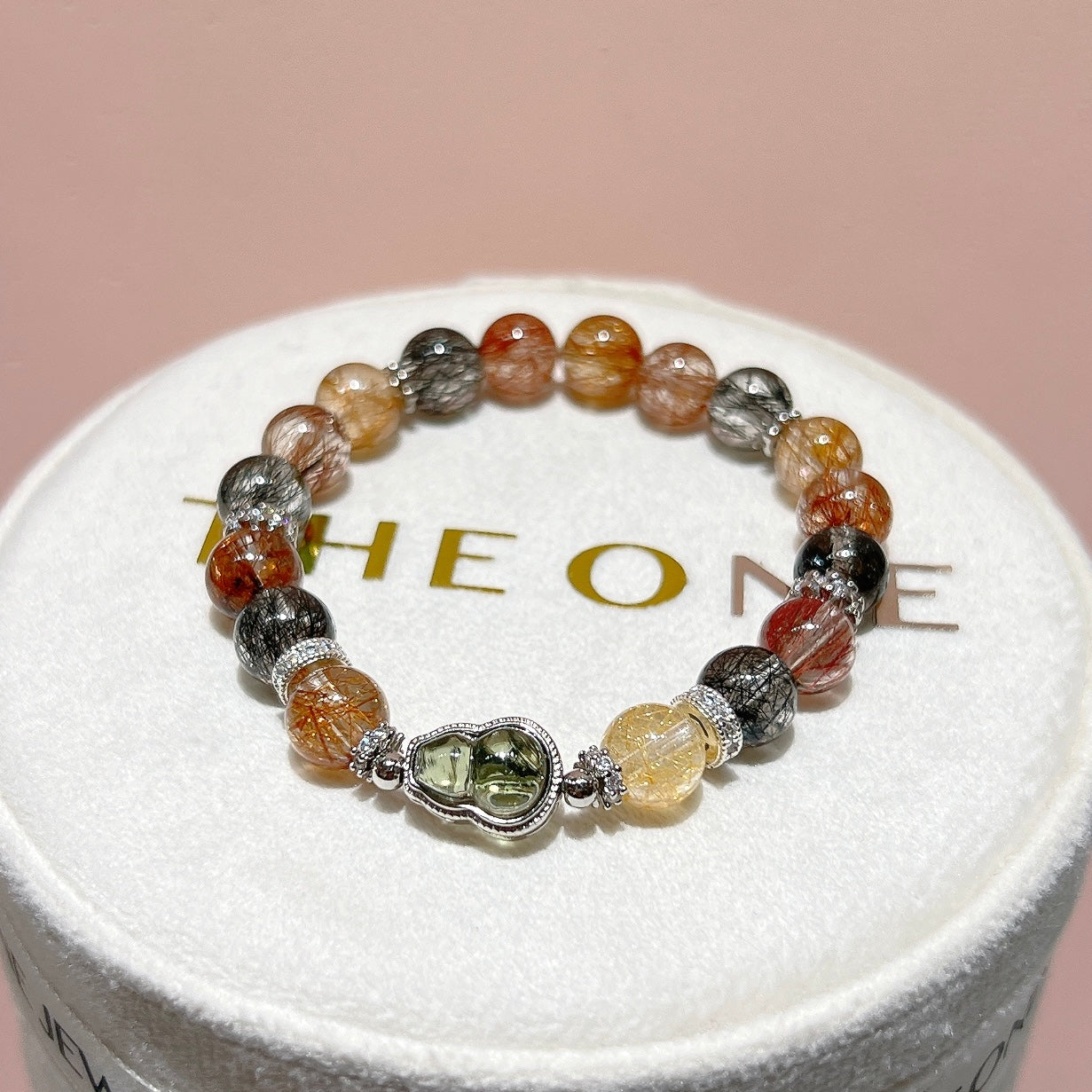 頂級*彩髮晶 x 綠隕石