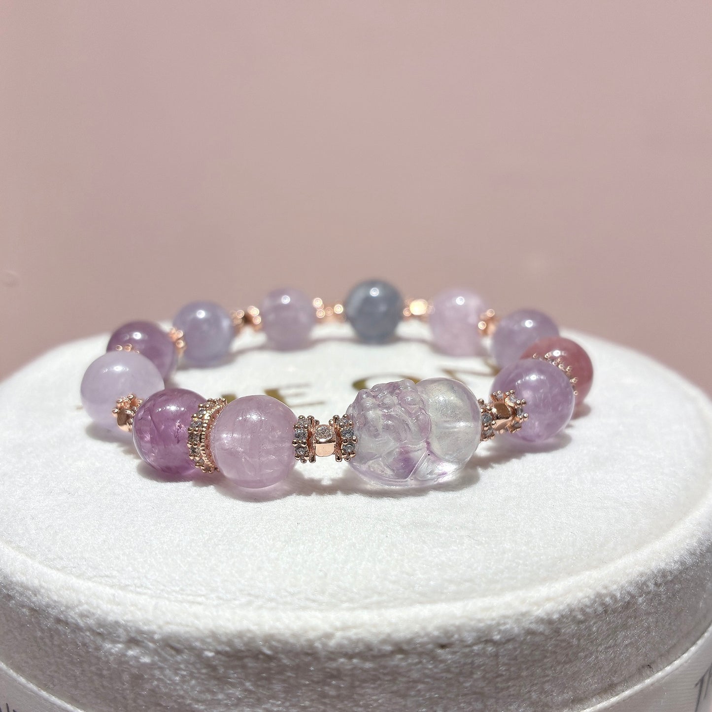 精品*尖晶石 x 彩螢石貔貅