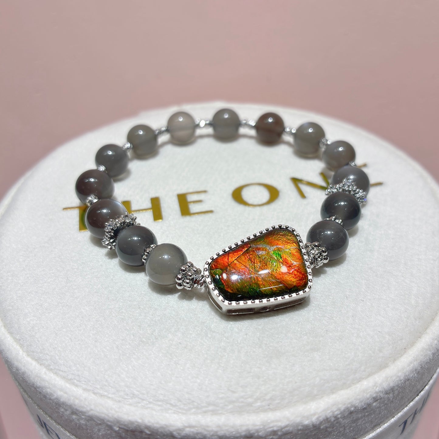 精品*黑月光石 x 斑彩石