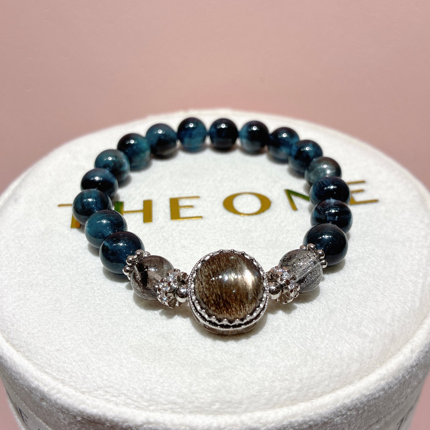 精品*魔鬼海藍寶 x 黑金太陽石