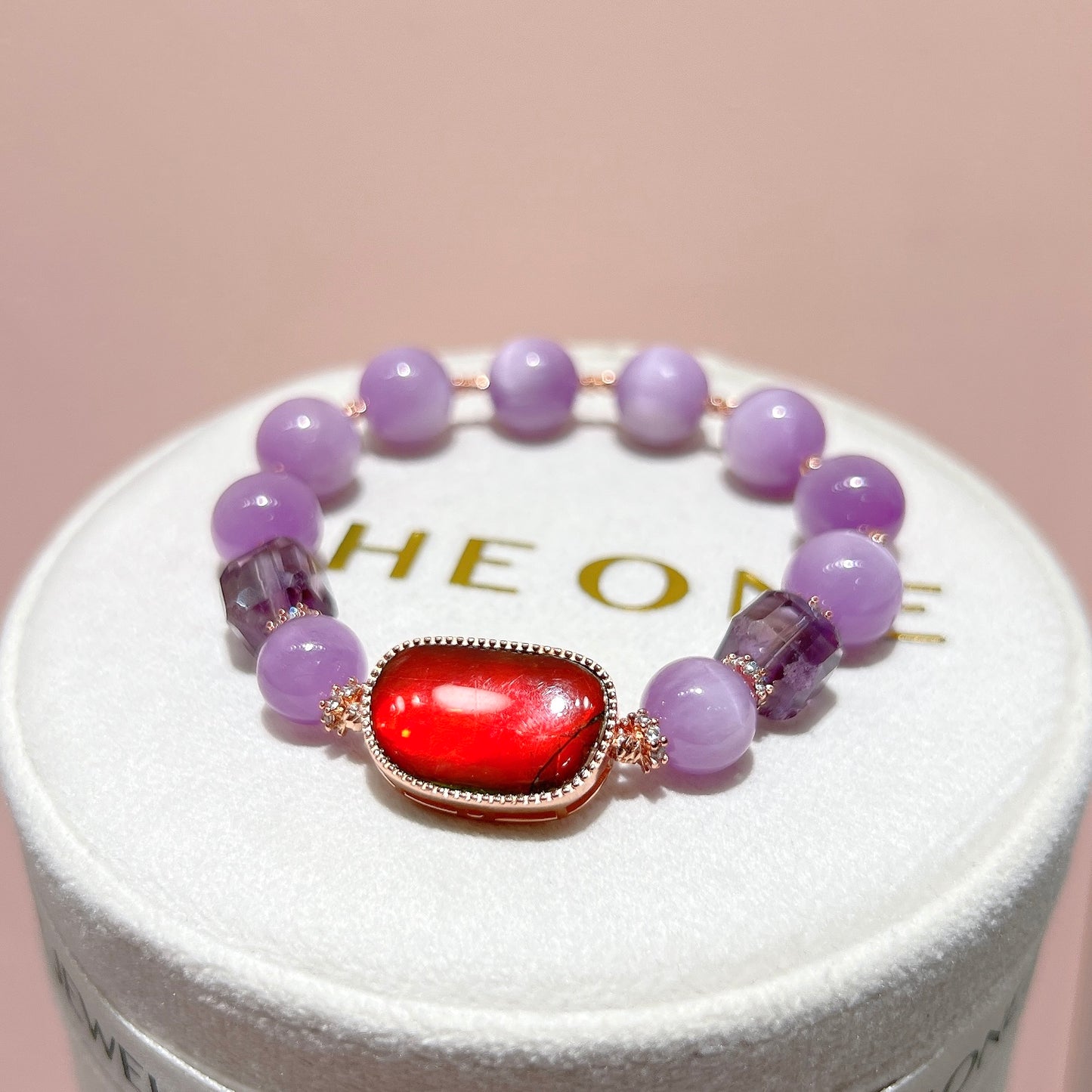 精品*紫鋰輝 x 斑彩石