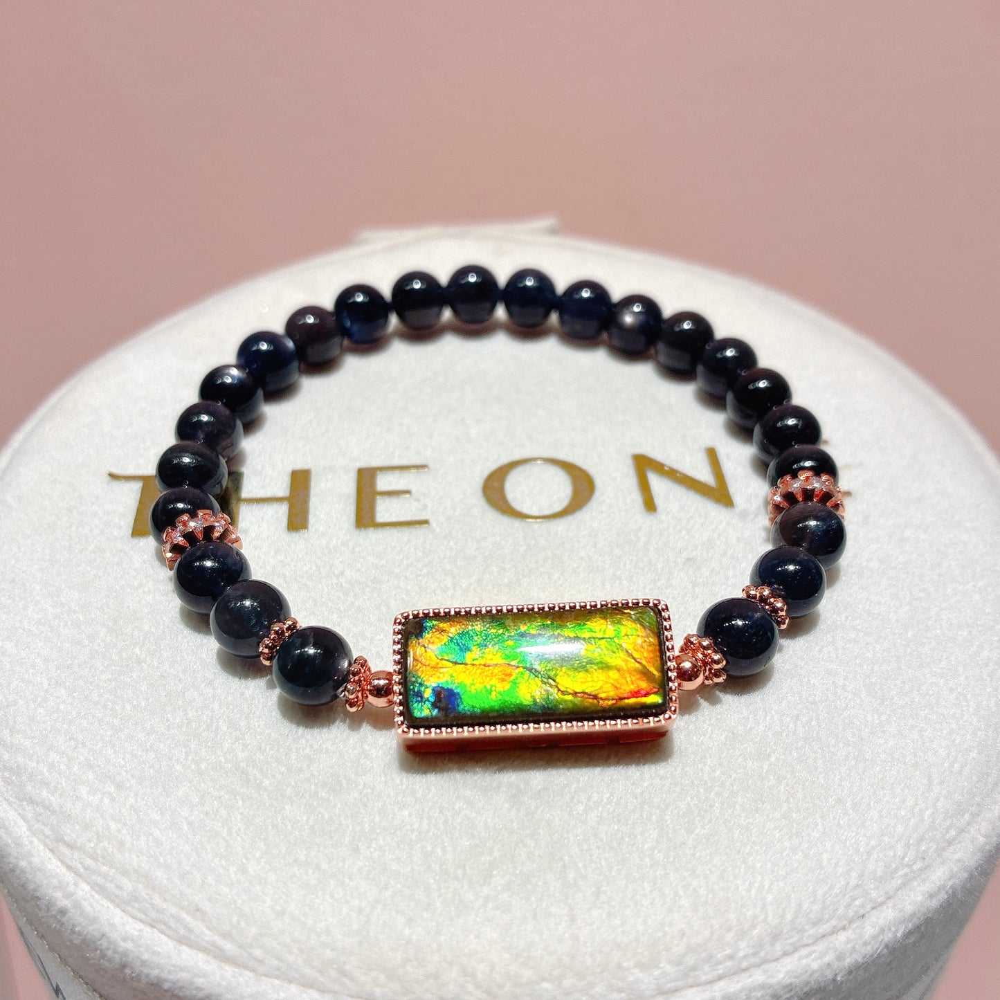 精品*星光堇青石 x 斑彩石