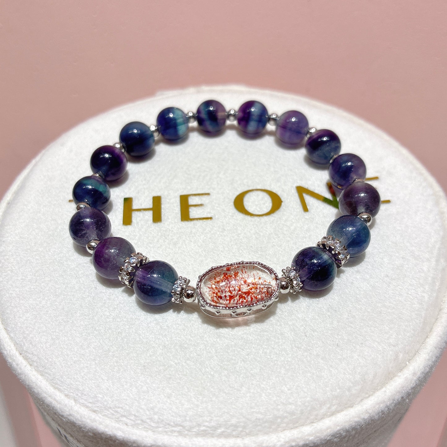 頂級*彩螢石 x紅超級七