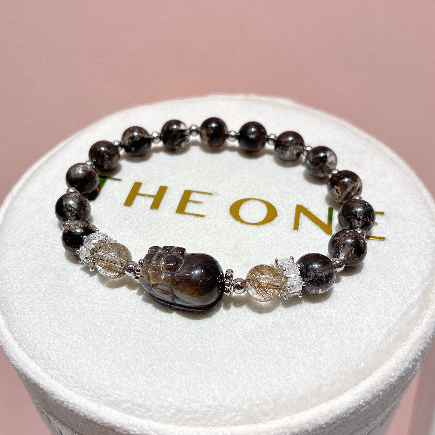 頂級*黑閃靈鑽 x 黑金太陽石貔貅