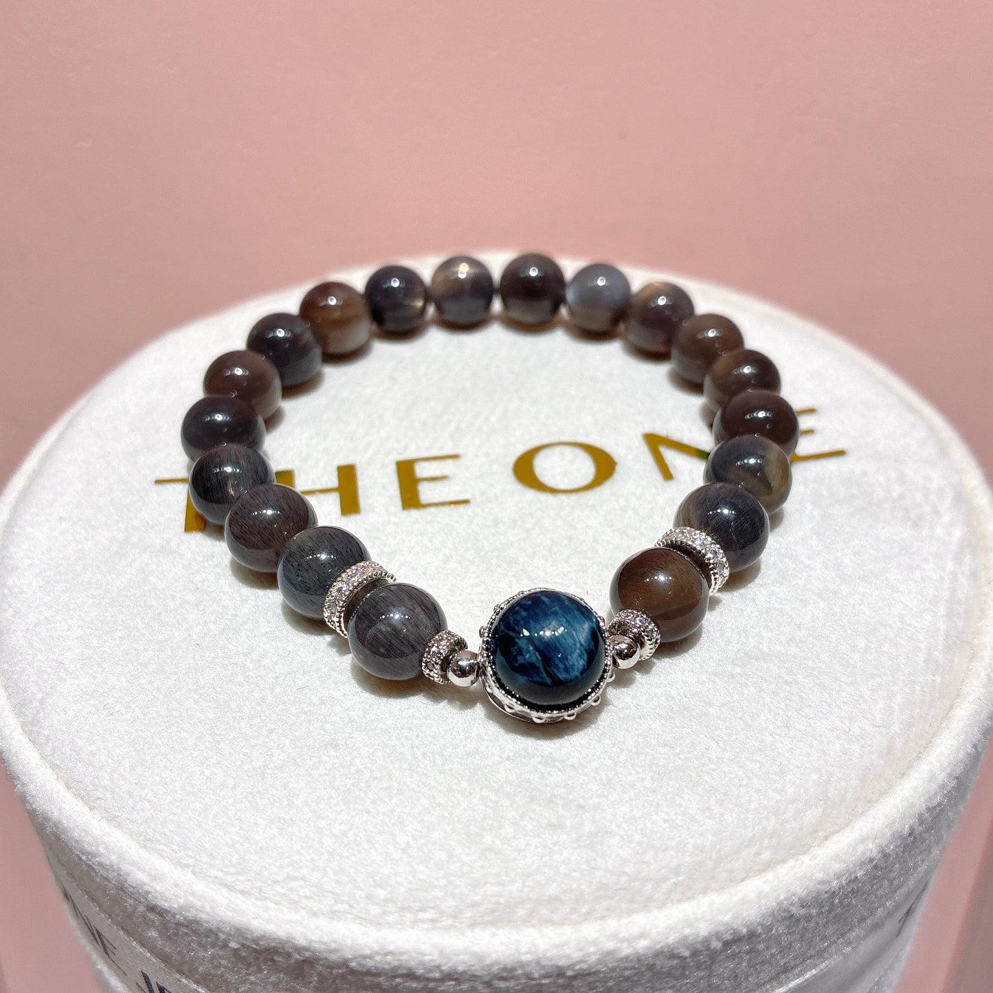 精品*黑金太陽石 x 藍彼得石