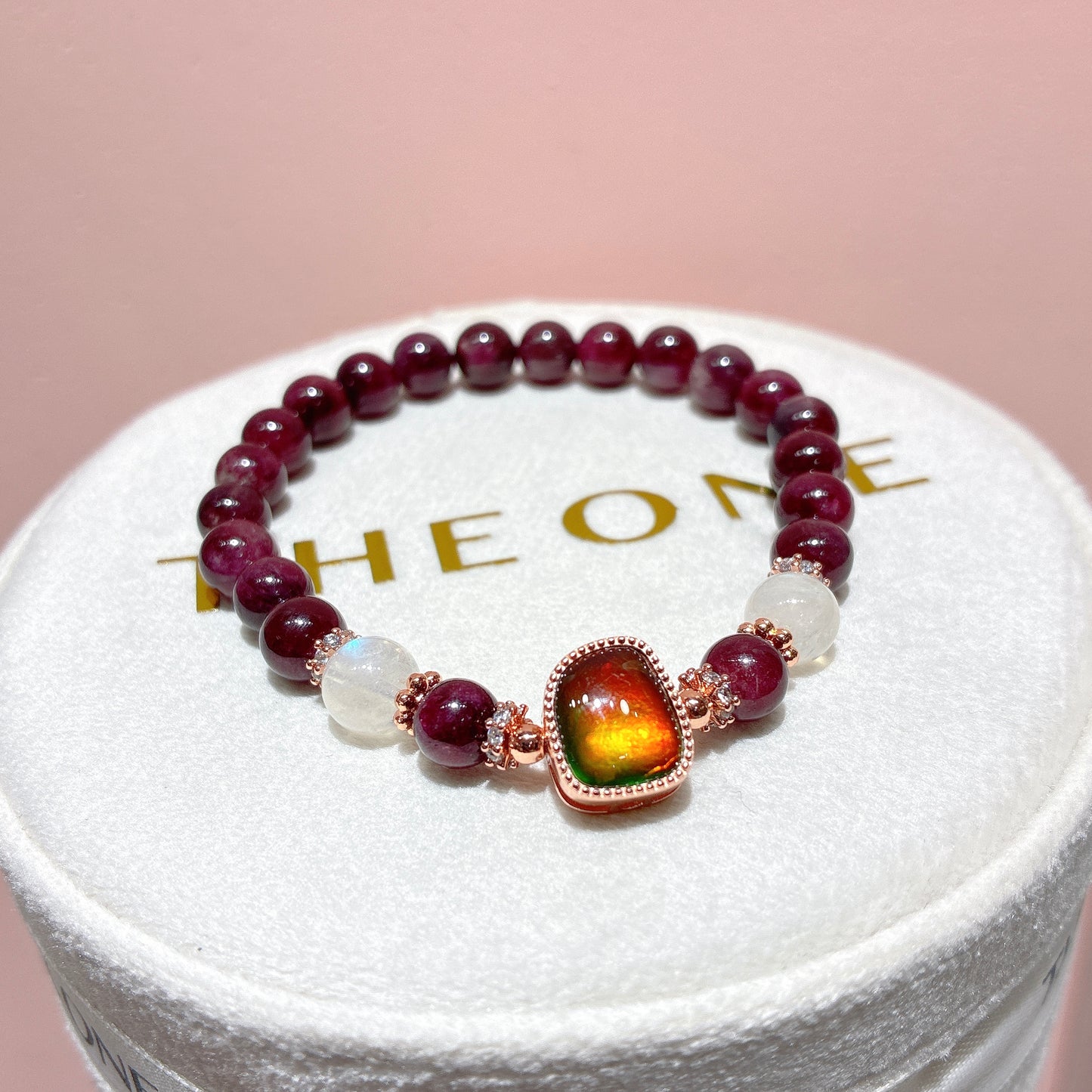 精品*紅碧璽 x 斑彩石