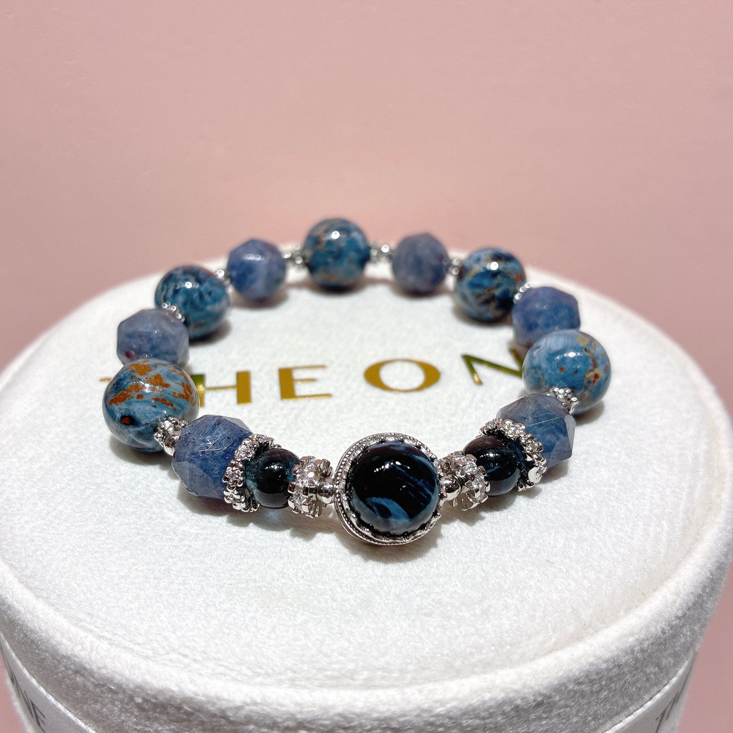 精品*藍彼得石 x 血滴堇青石