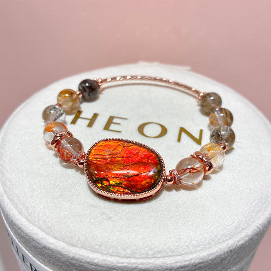 頂級* 膠花閃靈鑽 x 斑彩石