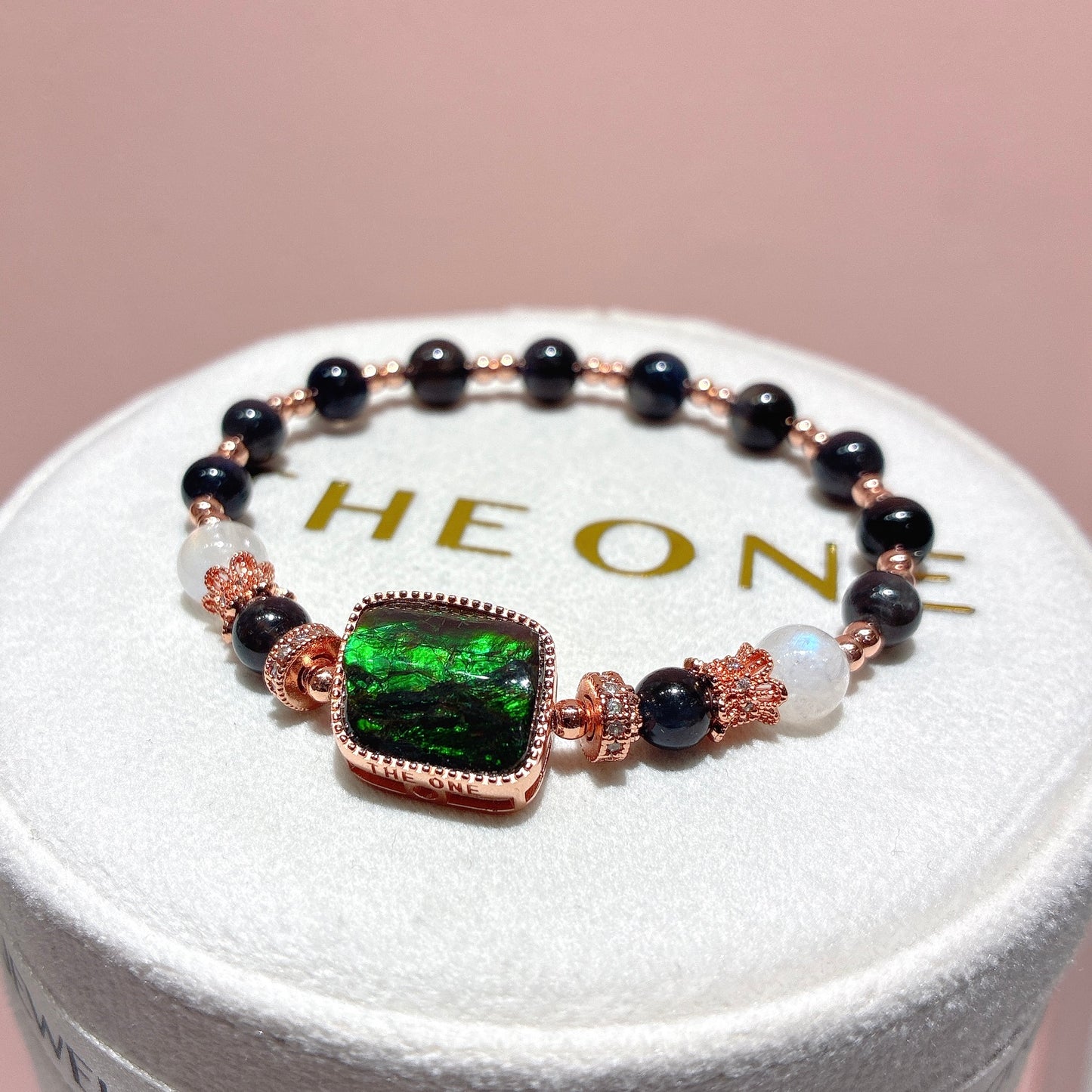 精品*星光堇青石 x 斑彩石