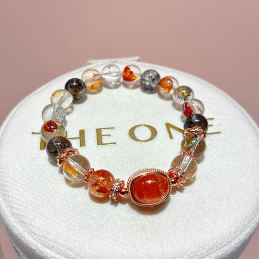 頂級* 膠花閃靈鑽 x 金太陽石