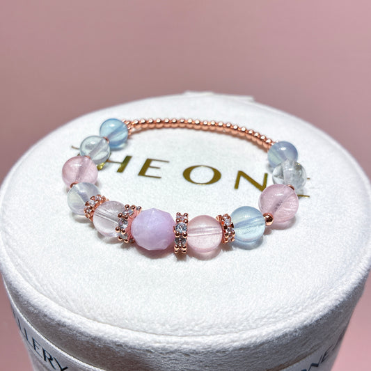 精品*冰種摩根石 x 紫鋰輝