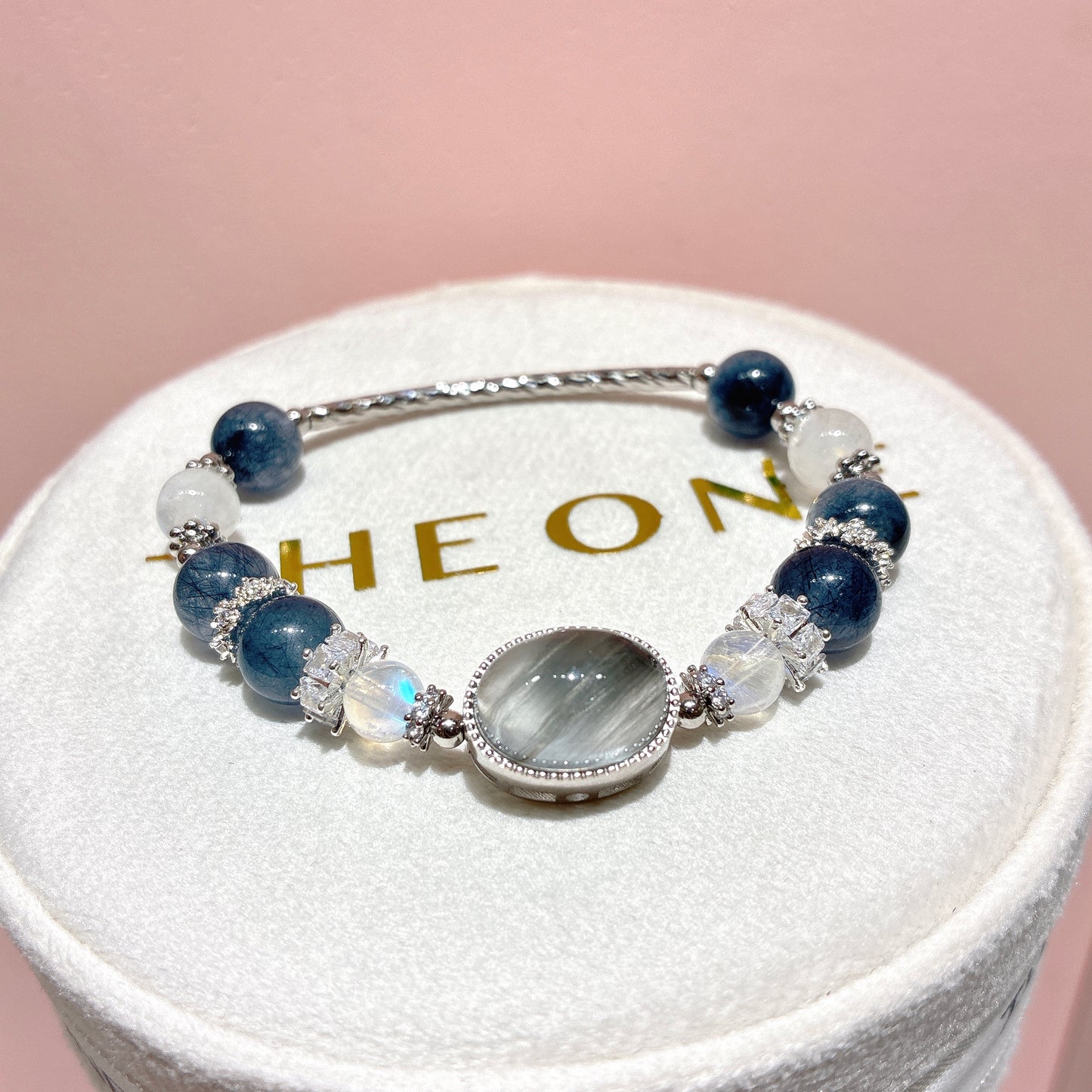 精品*藍鋼絲兔毛 x 灰藍兔毛