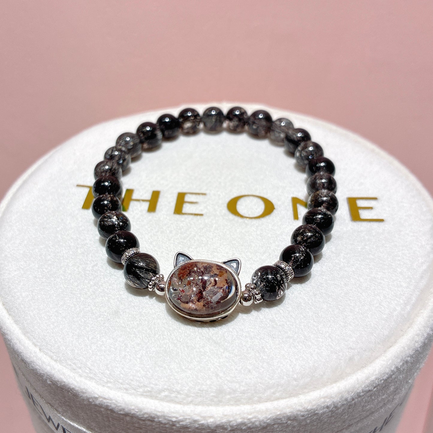 精品*黑髮晶 x 紅幽靈共生雲母