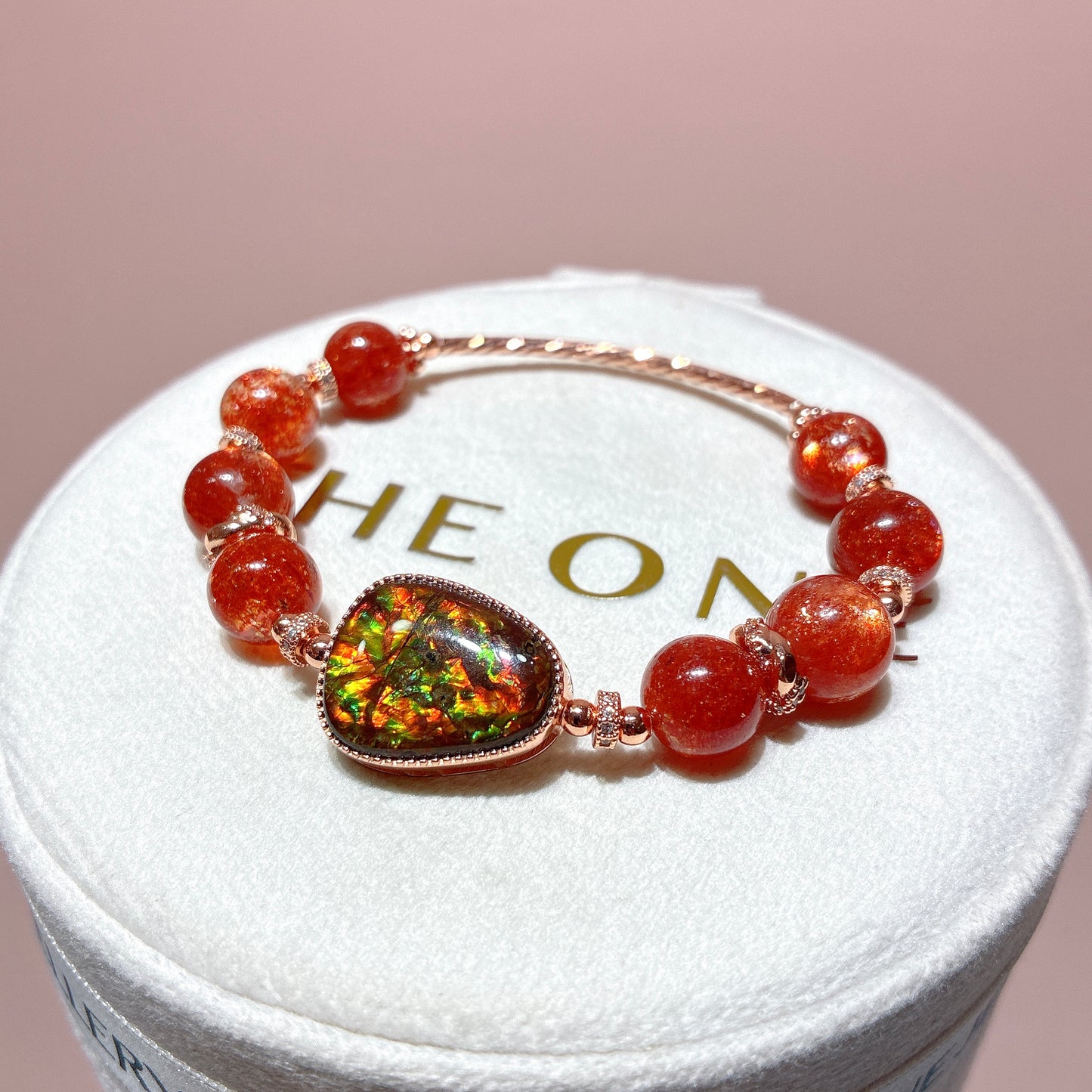 精品*金草莓太陽石 x 斑彩石