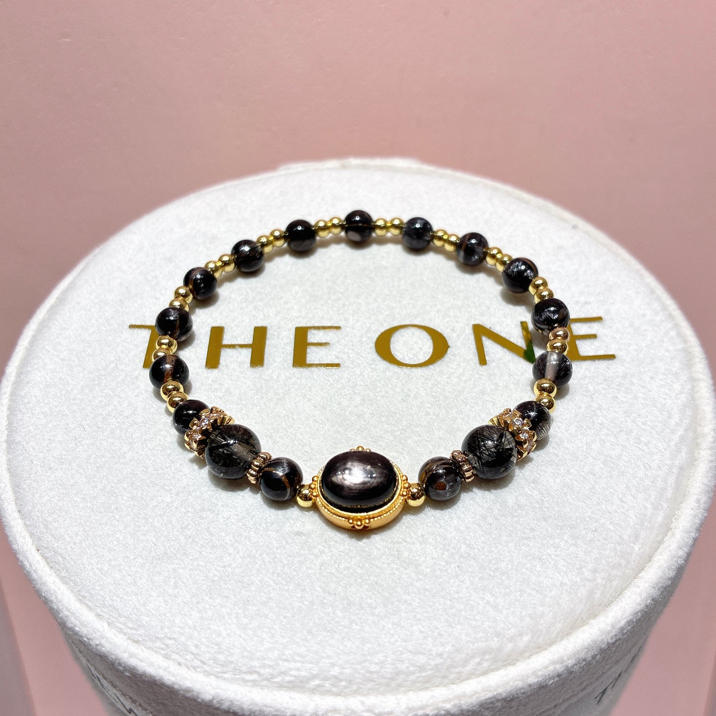 精品*黑銀鈦 x 金運石