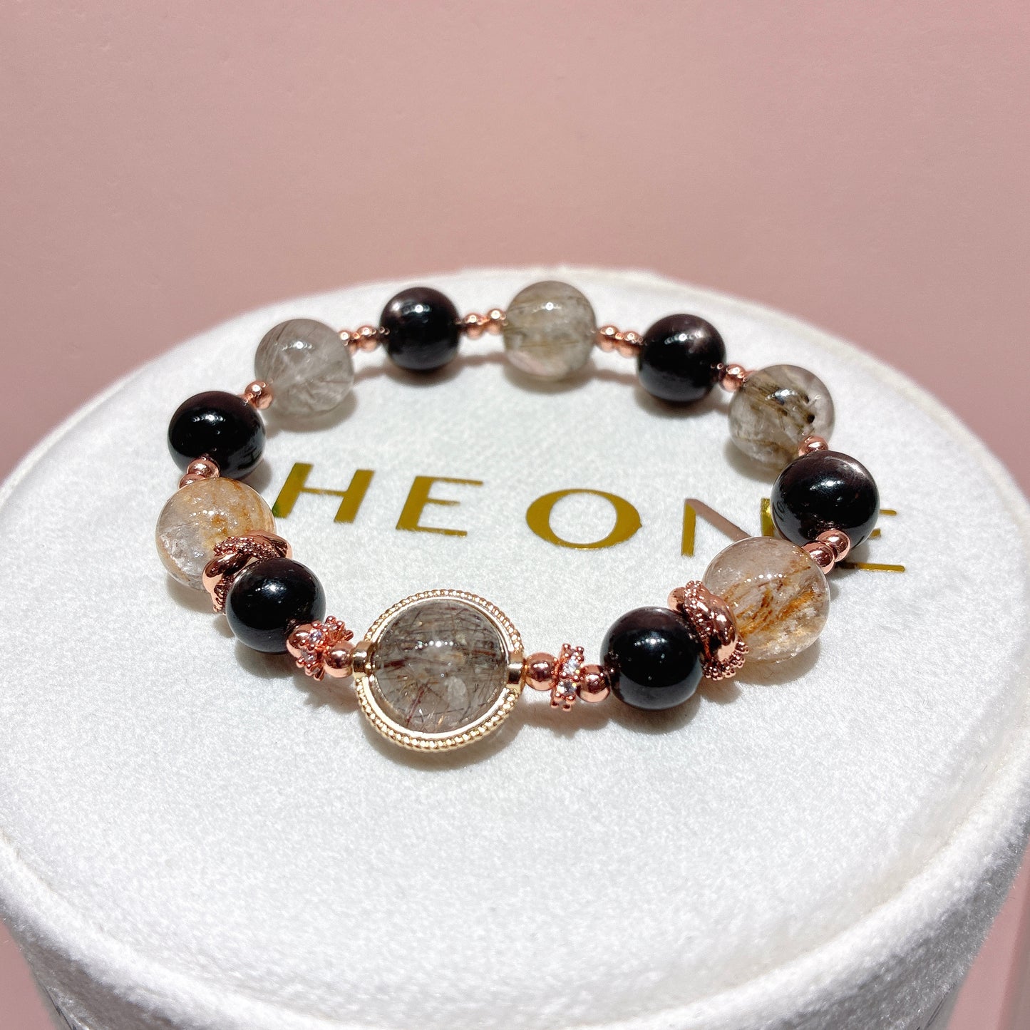 精品*金運石 x 雪霜幽靈髮晶