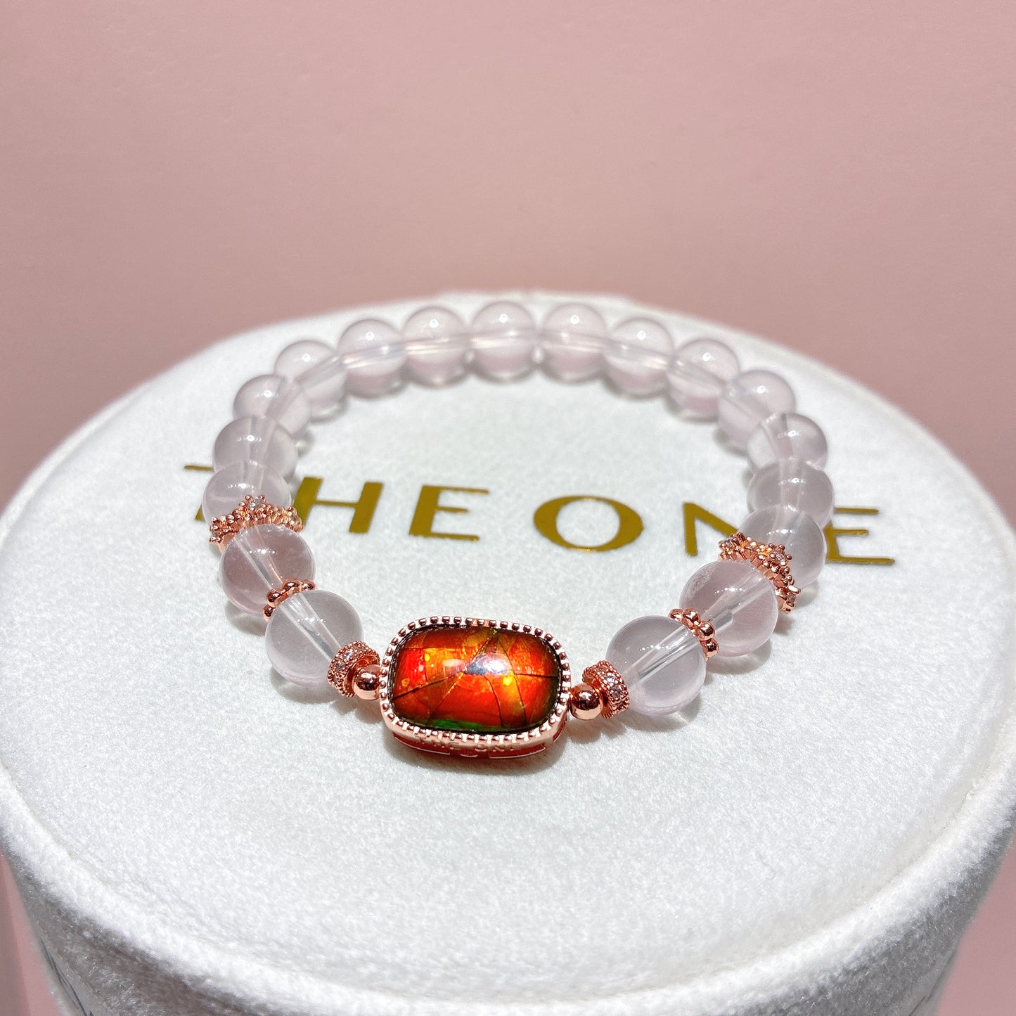 精品*粉晶 x 斑彩石