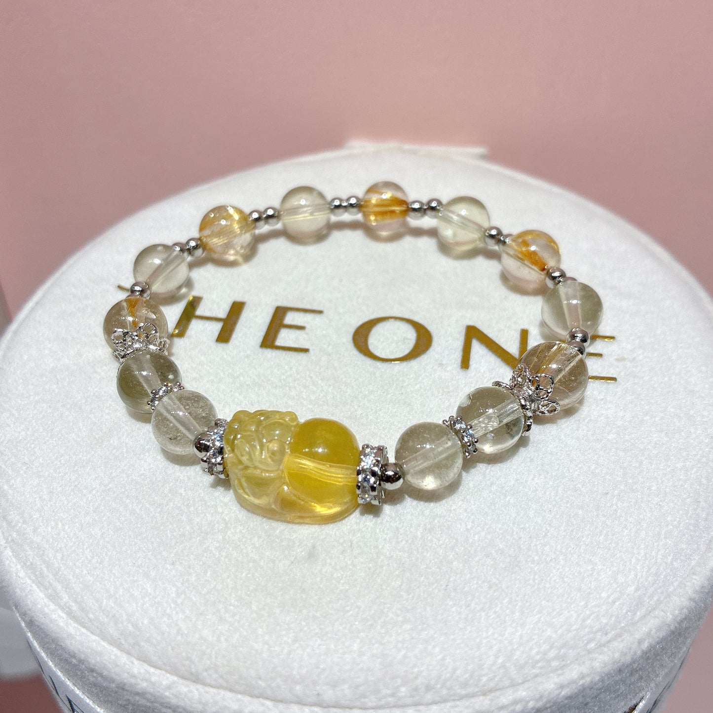 精品*黃金隕石 x 螢石貔貅