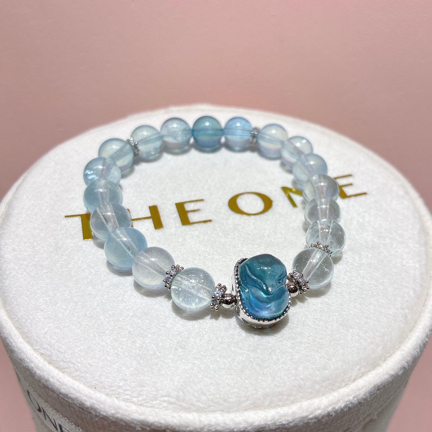 精品*冰種摩根石 x 海藍寶狐仙