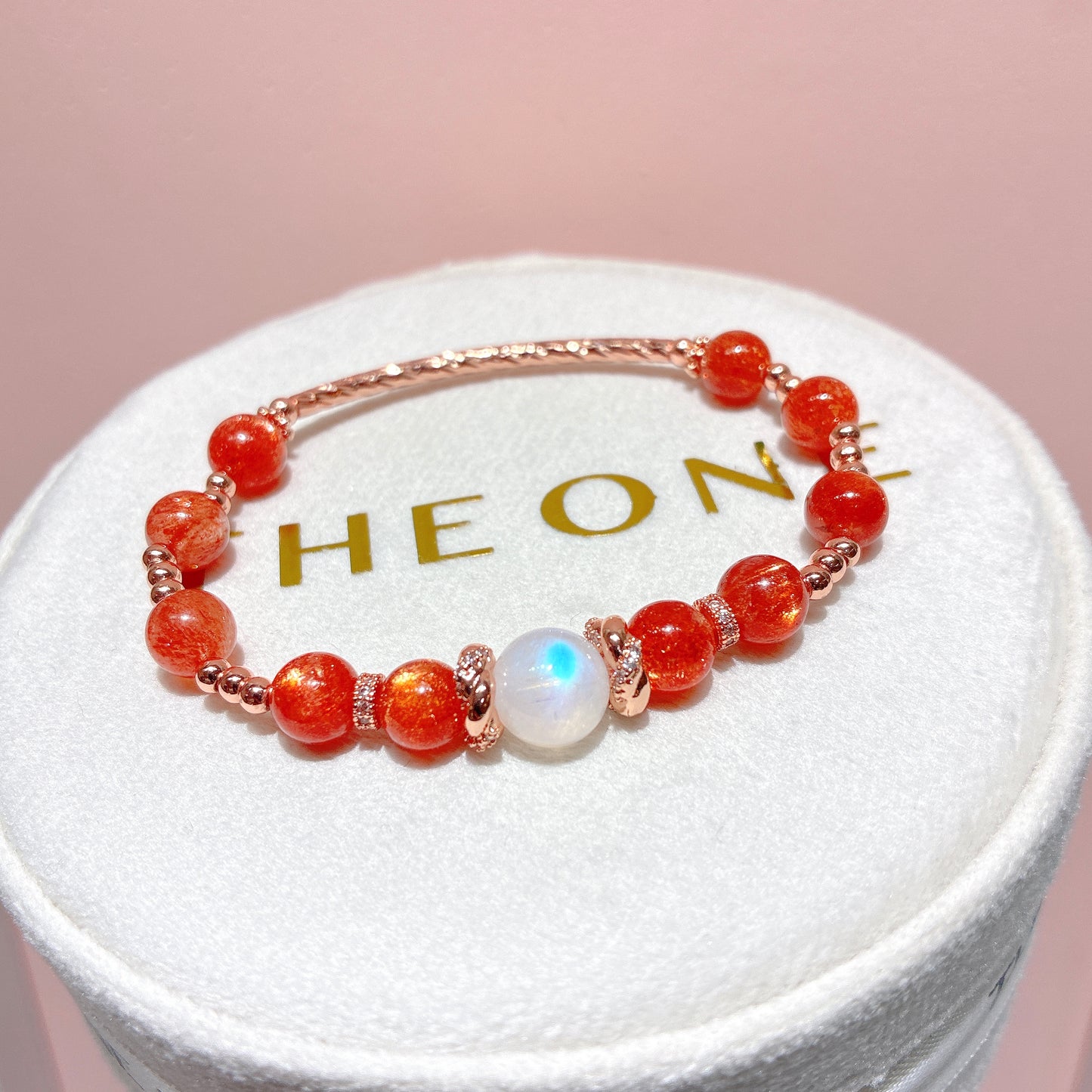 精品*金草莓太陽石 x 月亮石