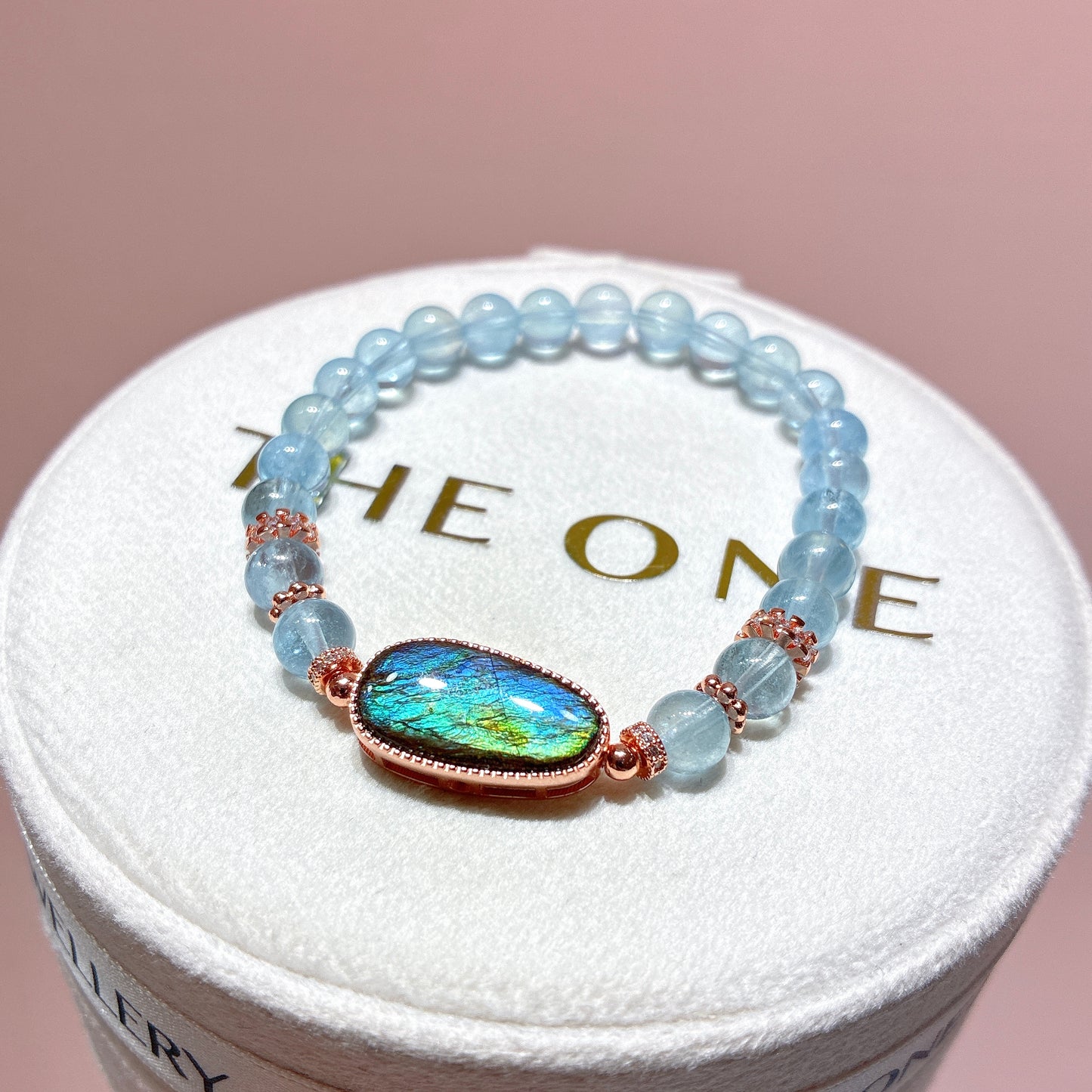 精品*海藍寶 x 斑彩石